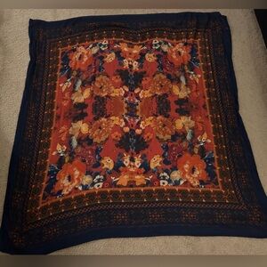 H&M Women’s Floral Scarf Autumn Fall Big Scarf